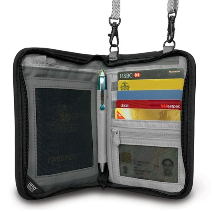 Pacsafe RFIDsafe V150 Compact Organiser - Black