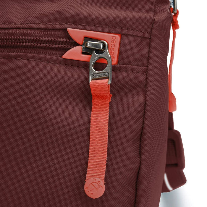 Pacsafe Go anti-theft Saddle Crossbody Bag - Garnet Red