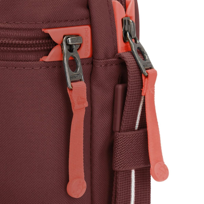 Pacsafe Go anti-theft Festival Crossbody Bag - Garnet Red