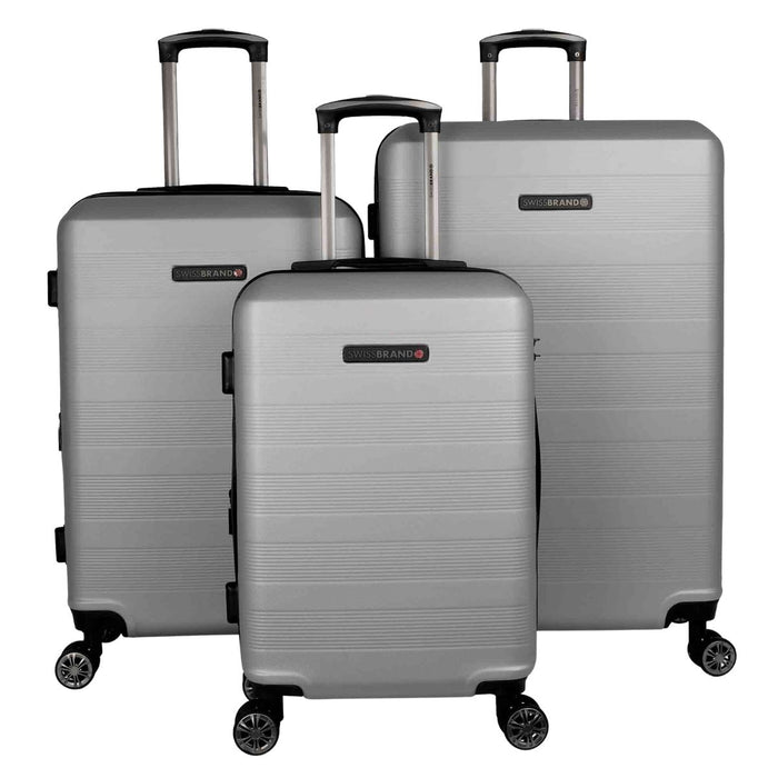 Swissbrand Cardiff Cabin Trolley Case - 54cm - Silver