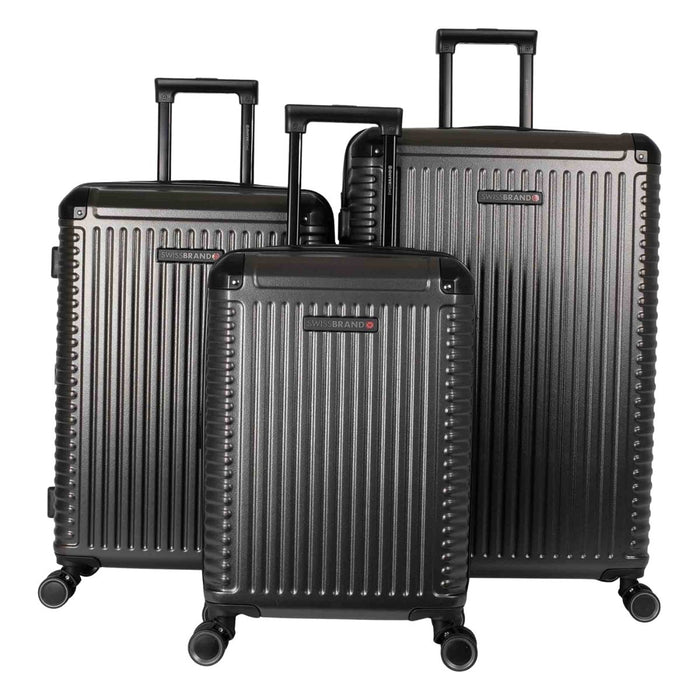 Swissbrand Paris Cabin Trolley Case - 56cm - Grey