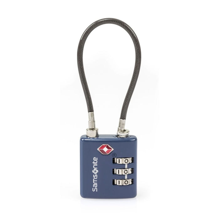 Samsonite 3 Dial TSA Cablelock - Dark Blue