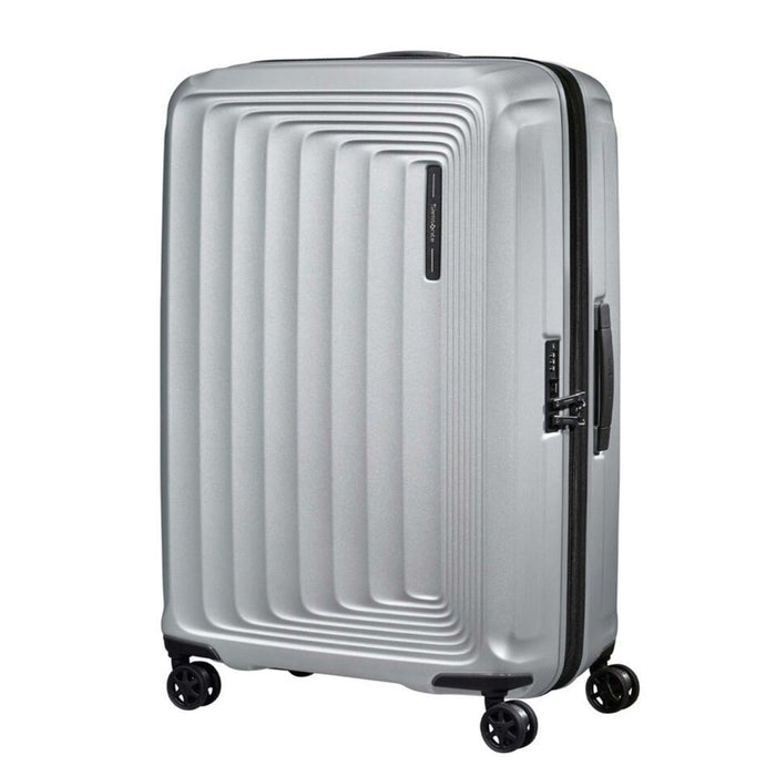 Samsonite Nuon Spinner Expandable - 75cm - Matt Silver