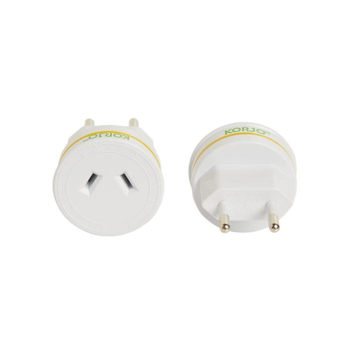 Korjo Travel Adaptor Plug - Europe, Italy, Switzerland