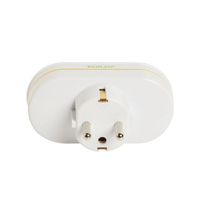 Korjo Travel  Double Adaptor Plug - Europe