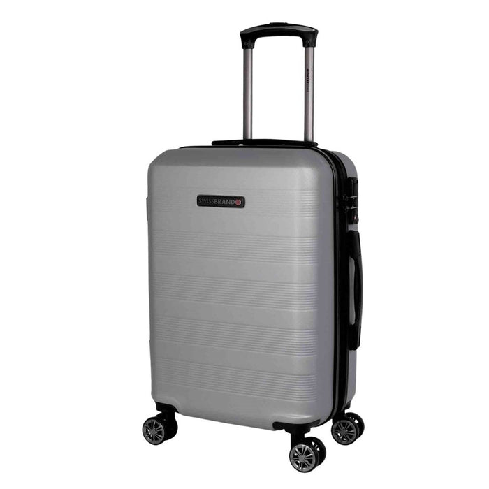 Swissbrand Cardiff Cabin Trolley Case - 54cm - Silver