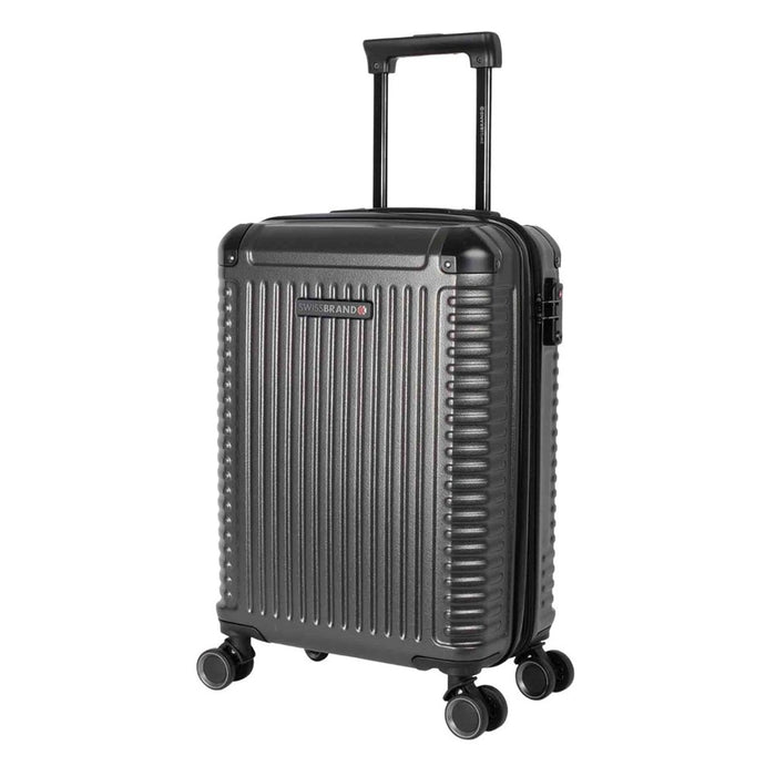 Swissbrand Paris Cabin Trolley Case - 56cm - Grey