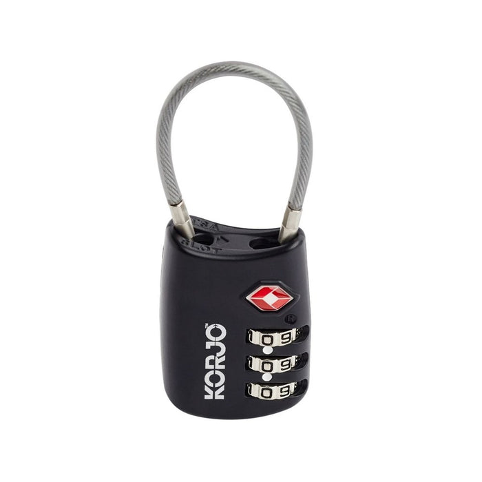 Korjo TSA Flexicable Lock - 2 Colours